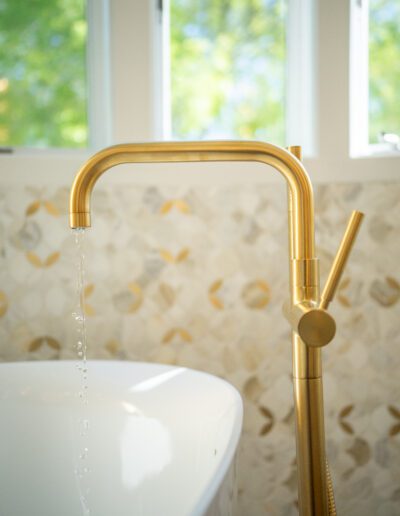 Elegant modern gold faucet